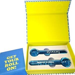 NEW Benefit Depuff’n Chill Eye Globes Cooling Facial Massager Serum Applicator